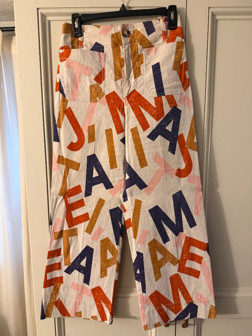 Anthropologie Maeve The Colette Women's Je T'aime Wide Leg Pants